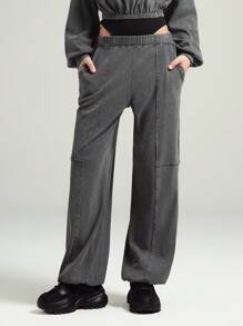 LYSMO Washed Cuffed Sweatpants- Spring/Summer Vacation-2025New Arrival