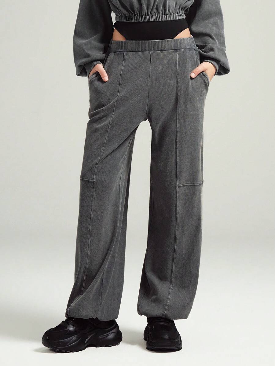 LYSMO Washed Cuffed Sweatpants- Spring/Summer Vacation-2025New Arrival