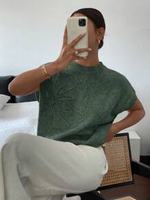 Siren Gaze 女士休闲针织毛衣上衣，简约时尚，适合日常穿着