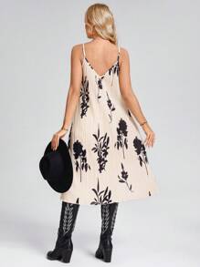 SHEIN LUNE Damskie Mini Sukienki Westernowe Ubrania Westernowe Dla Kobiet Country Koncert Strój Mardi Gras Wielkanoc Sukienka Kobiety Western Ubrania Kobiety - Morela - Zobacz 4