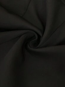 Aveloria Modichic 优雅无袖荷叶边下摆衬衫，收腰设计，专业又时尚 - 黑色 - 查看 7