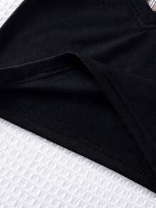 Infant Baby Boy/Girl Summer 2Pcs Outfit Set: Gentleman Style Striped Shirt Collar Mock Layer Tee & Plaid Splice Shorts, Casual Soft Fabric Suit For Holiday, Travel, School, Daily Party, Sports, Spring/Summer