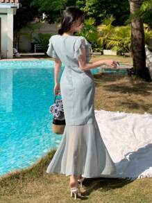 DAZY Women Mid-Long Casual Dress, Minimalist & Stylish For Everyday Wear