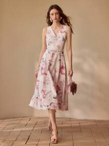 MOTF PREMIUM 花卉印花背心裙