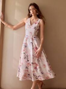 MOTF PREMIUM 花卉印花背心裙