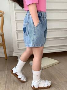 Dazy Kids Young Girls Denim Shorts, Fall Clothing