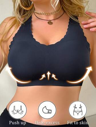 Plus Size Wireless Bra Minimalist Fashion Casual Everyday Wear