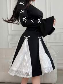 Modelyn Women's Simple & Fashionable Casual Midi Dress, For Everyday Wear