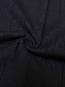 EMERY ROSE Women's Black Casual Loose Knit Vest, Spring/Summer - Black - View 6