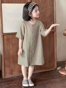 DAZY 年轻女孩秋装 - 卡其色 - 查看 6