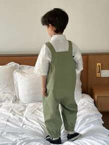 DAZY Young Boy Overalls, Fall Clothes - Green - View 9