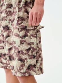 SHEIN Oversized beliebte Camouflage Shorts für Frühling und Sommer, eng anliegend und länger, vielseitig einsetzbar, ein Muss für die Straße - Verschiedenfarbig - Übersicht 5