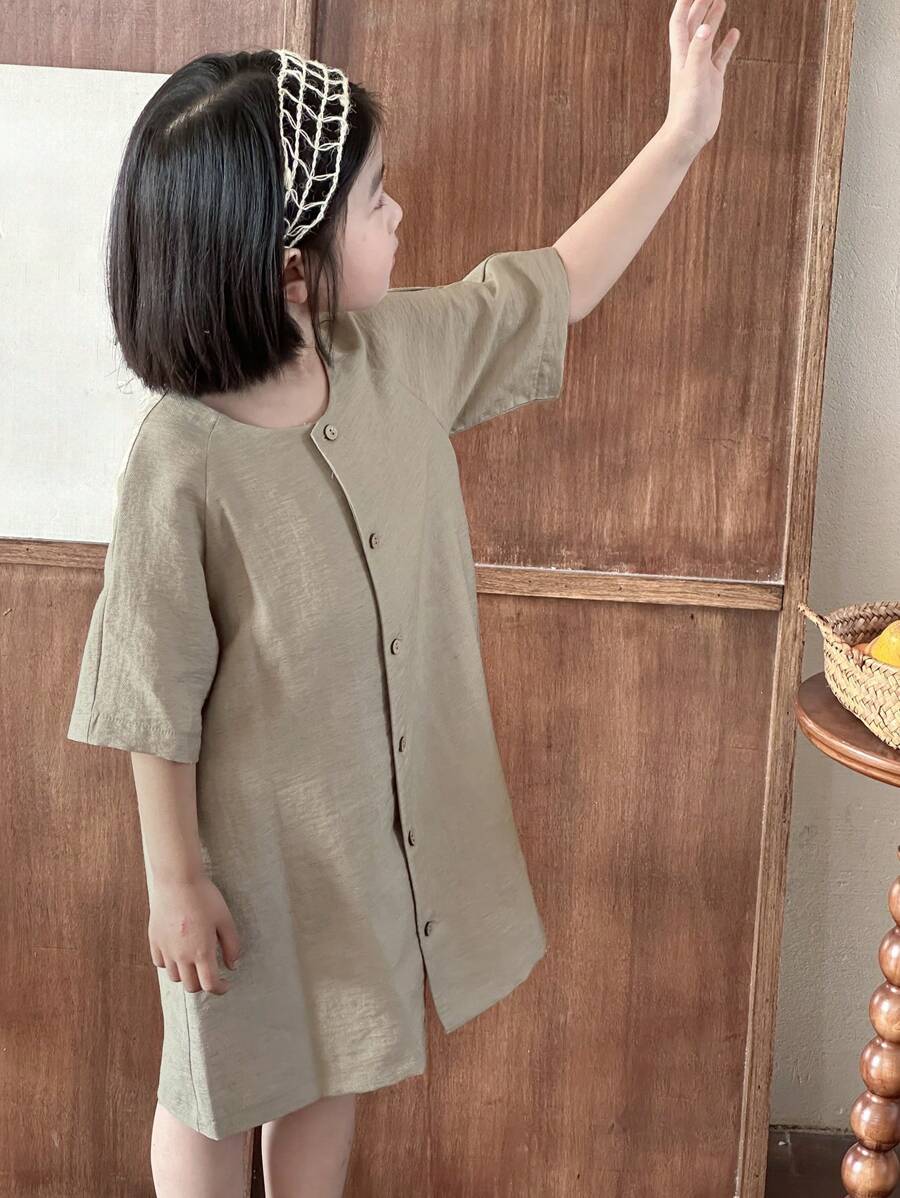 DAZY 年轻女孩秋装 - 卡其色 - 查看 1