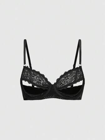 Grunge Punk 1pc Punk Lace Sexy Bralette