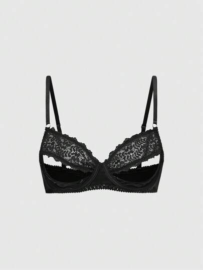 Grunge Punk 1pc Punk Lace Sexy Bralette