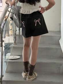 Dazy Kids Tween Girl Denim Shorts,Girls Summer Outfits,Back To School Clothes - Black - View 7