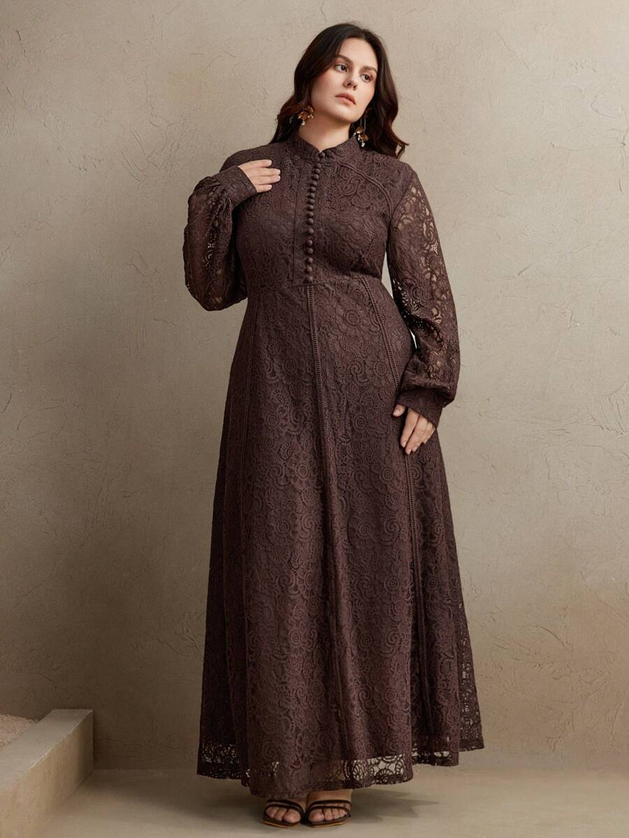 Anewsta 女式喇叭裤蕾丝连衣裙，春季服装