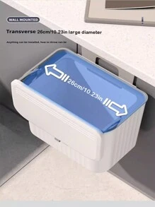 SHEIN 1 szt. 8L/12L kuchenny pojemnik na kompost, odpowiedni do blatu lub pod zlewem, wiszący mały kosz na śmieci z pokrywką, odpowiedni do szafki/łazienki/sypialni/biura/na kemping, można zainstalować wewnętrzny pojemnik na kompost