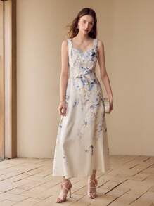 MOTF FLORAL PRINT TANK DRESS
