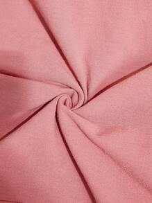 SHEIN Teen Girls Elegant Pattern Print Robe, Flowing Style For Travel & Holiday, Spring/Summer - Pink - View 6