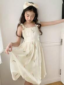 DAZY Mädchen Tween Tüll Prinzessin Kleid, Spaghettiträger Party Kleid, Sommer, Schulanfang Kleidung