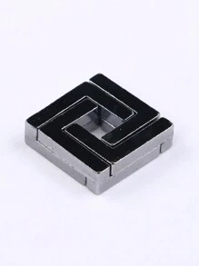 SHEIN 1 套经典 IQ 金属脑筋急转弯魔术拼图游戏玩具适合成人趣味礼物、圣诞节、万圣节！拼图、游戏、游戏、拼图、游戏、游戏、拼图、游戏、成人拼图 - 彩色 - 查看 15