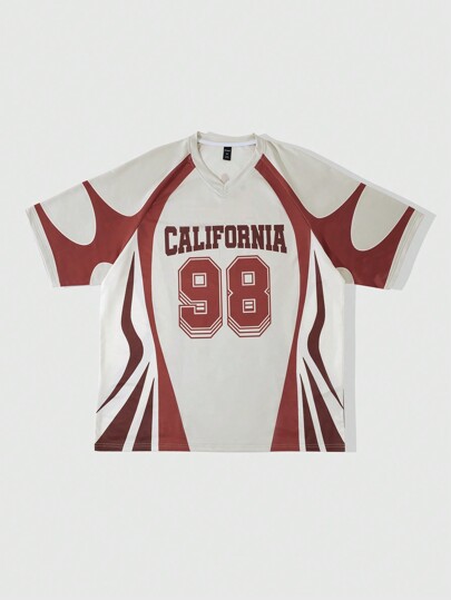 Prep Men's Jersey Casual T-Shirt, Minimalist Style For Everyday Wear