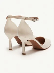 CUCCOO CHICEST Women's Fashion Elegant Apricot Ankle Strap High Heel Pumps, Suitable For New Year, Valentine's Day, Bride, Banquet, Wedding, Date, Holiday, Party Spring Shoes Spring Break Easter Prom Heels