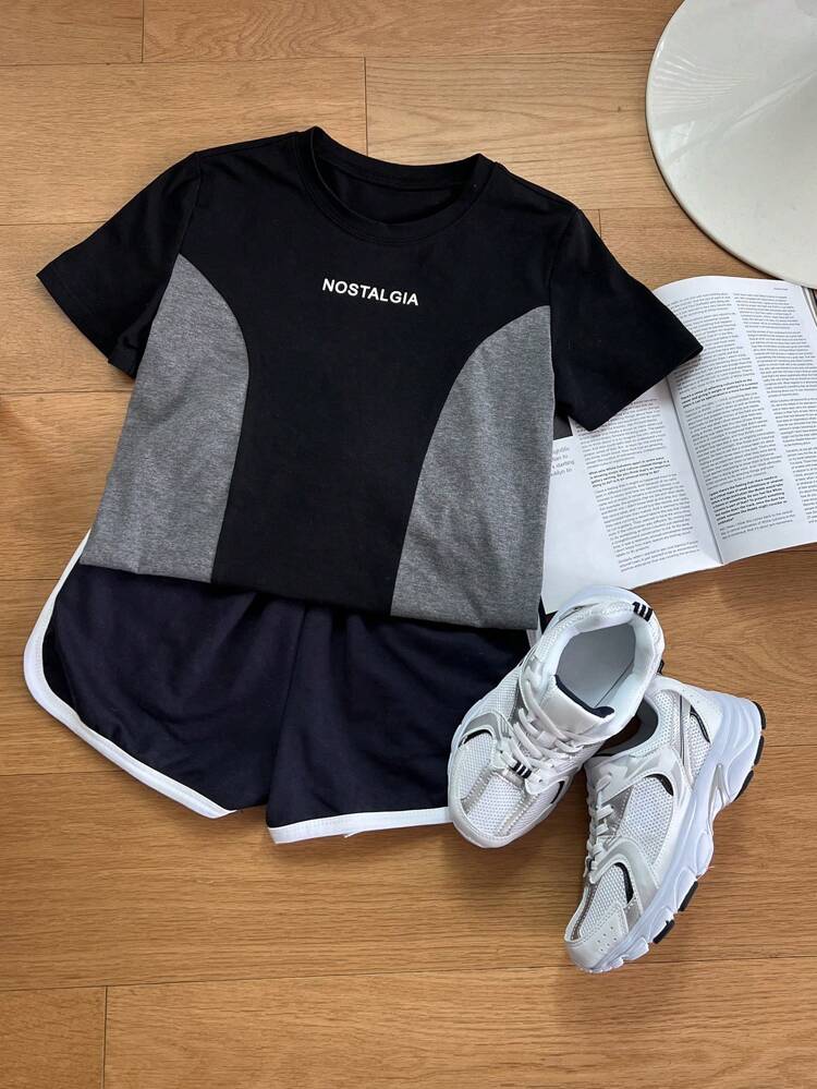 Tween Girls' Minimalist Casual Everyday Short Sleeve T-Shirt