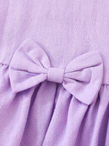 Souflis Souflis 2 stuks paarse elegante, luxe en schattige casual outfits voor babymeisjes, lente/zomer