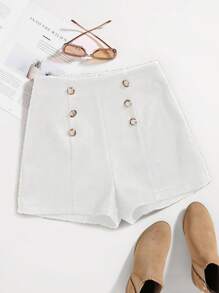 Chiquease 纯色休闲短裤，简约时尚，适合日常穿着