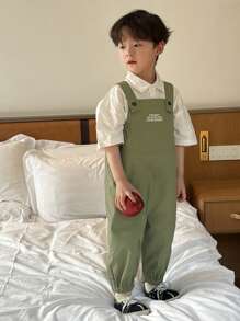 DAZY Young Boy Overalls, Fall Clothes - Green - View 8
