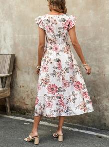 EMERY ROSE Women's Casual Long Dress, Simple & Fashionable For Everyday Wear - Multicolor - View 2