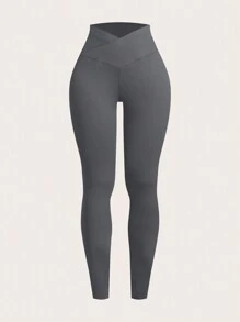 SHEIN EZwear Bộ đồ ngoài trời nhiều mảnh màu xám đậm, thời trang đơn giản, mặc thường ngày - Màu xám đen - Xem 10