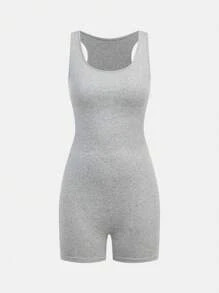 SHEIN 2 件套青少年女孩休闲简约舒适黑色和玫瑰红针织长袖短款上衣和高腰短裤套装，百搭纯色连体衣，完美的夏季选择 - 彩色 - 查看 3