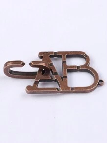 SHEIN 1 套经典 IQ 金属脑筋急转弯魔术拼图游戏玩具适合成人趣味礼物、圣诞节、万圣节！拼图、游戏、游戏、拼图、游戏、游戏、拼图、游戏、成人拼图 - 彩色 - 查看 21