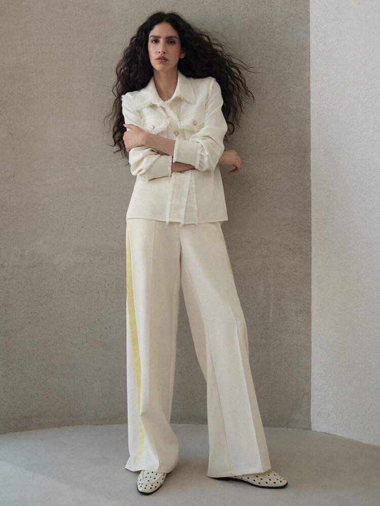 COLORBLOCK PRESS CREASE PANTS