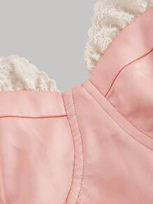 SHEIN MOD Váy ngắn giản dị đơn giản và thời trang cho nữ, mặc hàng ngày - Hồng - Xem 3