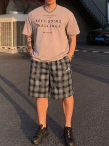 DAZY Men's Casual Plaid Shorts, Multicolor, Simple Fashion, Suitable For Daily Wear In Summer - Multicolor - View 5