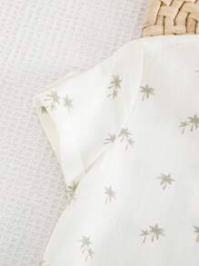 Cozy Pixies 2 conjuntos: Top de cuello de tripulación de manga corta y media cartera de unicolor y pantalones cortos para niños pequeños