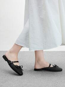 CUCCOO BIZCHIC Women's Bow Decor New Casual Flat Shoes Spring Shoes Spring Break Easter