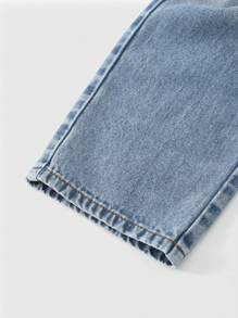 Coolqubz Denimly Tween Boy 休闲日常都市街头风格印花松紧腰拉链口袋工装裤