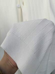 Manfinity CasualKnits Men's Casual Simple Style Cardigan, Daily Wear