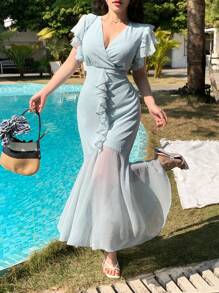 DAZY Women Mid-Long Casual Dress, Minimalist & Stylish For Everyday Wear