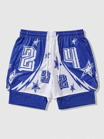 Prep Herren 2-in-1 Athletik Shorts, Frühling/Sommer