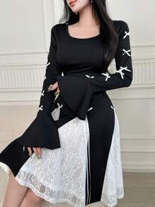 Modelyn Women's Simple & Fashionable Casual Midi Dress, For Everyday Wear