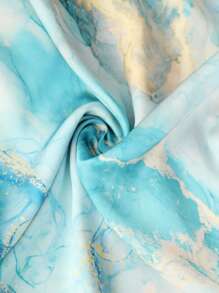 SHEIN VCAY Plus Size Boho Contrast Floral Print Wide Leg Pants 2-In-1 Jumpsuit, For Summer - Multicolor - View 7