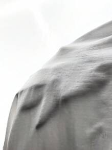 SHEIN Privé Women's Elegant Vacation Casual Fashion Front Tie High Waist Long Sleeve White Jumpsuit, Autumn