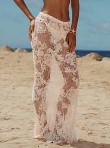 Opulessa 女士纯色梭织修身鱼尾裙