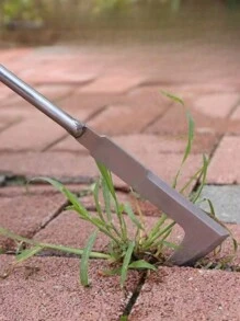 SHEIN 1pc Garden Weeding Tool - Weeding Puller, L-Shaped Manual Crack Weeder. Extractor Removal, Agricultural Bonsai Supplies Hand Tool
